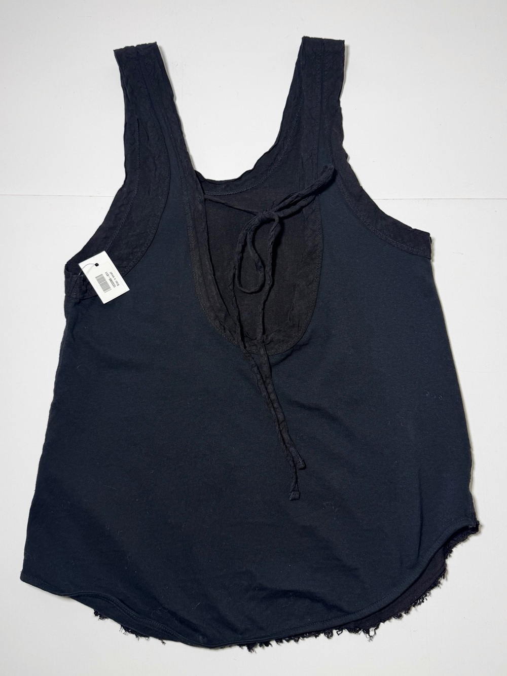 Bassike Jersey Linen Tie Back Top - Picture 4 of 9